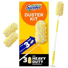 Swiffer 360 Dusters Extender Kit 3 Unscented Dusters With Extendable handle (Packaging May Vary) by