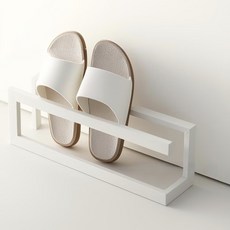 《小日子家居館》廁所簡易拖鞋掛架鞋架 壁掛衛生間掛式免釘, 白色, 1個