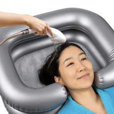 머리감기기 세발기 환자 노인 병원 임산부 머리감기, 머리감기통