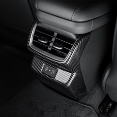 유투카 호환 디올뉴 그랜저 GN7 풀체인지 실내 실외 튜닝 용품 우드 카본 몰딩 차량 드레스업 악세사리, 리어송풍구