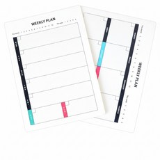 탈부착 위클리 플래너 주간 계획표 A4 스케줄보드 똑템, 1개