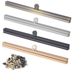 BUTUZE 4 가방 걸쇠 7 48인치 금속 지갑 동전 플립 프레임 클러치 하드웨어 스트레이트 제작 용품