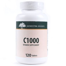 GENESTRA BRANDS 維生素C 1000片, 120顆, 1罐