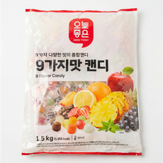 오늘좋은 9가지맛 캔디, 1개, 1.5kg
