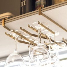 AIDIO 幾何美學杯架 杯子收納, 香檳金, 1個