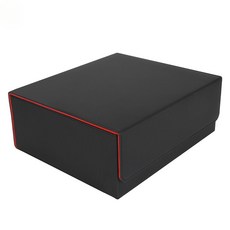 高端卡牌收納盒 6合1卡盒 桌遊骰子收納盒, 1, 格紋黑紅