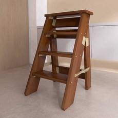 이층침대 사다리 원목 계단 침대 우드 다락방 이층 복층 클리어0.8m4단A자형사다리