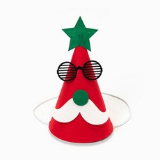 크리스마스파티 펠트 꼬깔모자 성탄절 (산타레드) dus+6218wV