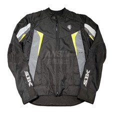 SBK SJS-33 休閒網眼 另贈護具 耐磨 透氣 防摔外套, 黑黃,L, 1個