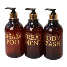 로맨틱노벰버 브라운 골드 욕실디스펜서 520ml 3P 세트, 1세트