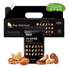 [하루견과]THE감성시장하루견과오리지널20입세트/하루견과 선물세트 견과류 호두 아몬드, 20g, 1세트