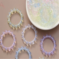 새온 원모양 비즈 10p 비즈구슬, 화이트