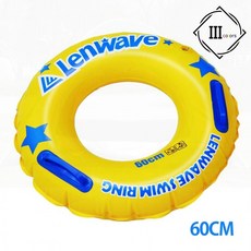 원형 물놀이튜브 60cm 손잡이 아동용 KC인증 안전 수영장, 1개, 봄이네가게 E런웨이브 튜브 60센치