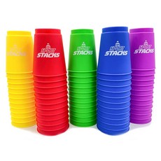 에이티 컵쌓기 12개 1세트 어린이 스피드스택스 교구 KC인증, 블루, 1개