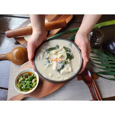 삼청골명가 THE수제비 들깨수제비 2인분 (야채없음), 1.8kg, 1세트