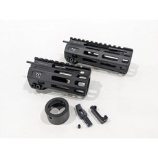 圓仔 楓葉 WE/VFC/GHK M4/AR15 GBB 專用 CNC 前拉 M-LOK 鋁合金戰術護木, 5.5吋M-LOK護木, 1個