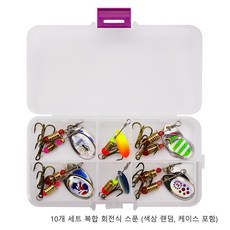 루어 미끼 회전 글리터 핸드 셰이커 바이오닉 미끼 원투 메탈 글리터 3g~7g 가짜 미끼, 10개