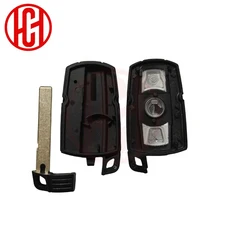 스마트 키 케이스 3 버튼 (키 블레이드 포함) BMW 호환 호환 X5 X6 E61 E90 E82 E70 E71 E87 E88 E89 1 5 6, 04 No Battery Holder