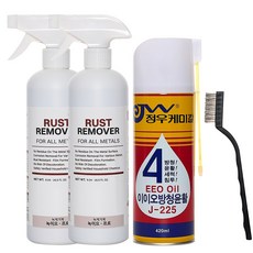 녹이요 정우케미칼 녹제거제 스텐 철 금속 부식 녹물 녹슨거 녹제거 방법, 10%할인(녹이요프로500ml2통+이이오방청윤활), 1세트, 1.42L