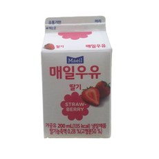 원하프딸기우유 200ML매일, 200ml, 1개