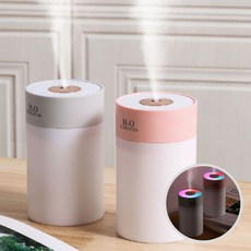 미니 휴대용 가습기 소형 원룸 탁상용 초음파가습기 컵홀더, 상세페이지 참조, dopaming 라이닝H5가습기(체리블라썸핑크)