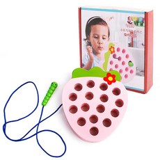 키움 집중력 향상 딸기 실꿰기 아동용 장난감 cof*088NF, 본품선택