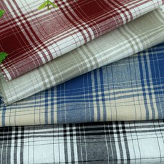 [동대문원단]캡틴체크 SS 순면 100% 의류 및 홈데코가능, 레드