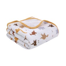 미라클 베이비 프리미엄 순면 원단 4중 거즈 블랭킷, 공룡