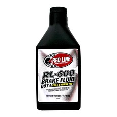 易油網 RED LINE RL-600 DOT4 全合成煞車油，高性能車輛適用，提升制動性能, 1個