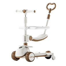 스타일닥터 2in1 클래식킥보드 유아킥보드 접이식킥보드 수동 두발킥보드, (퍼터+가드), 갈색, 1개