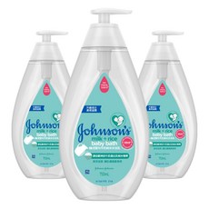 존슨즈베이비 밀크 라이스 키즈 바스 바디 클렌저, 750ml, 3개