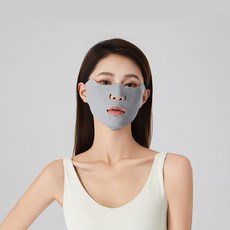 OCEANSUNFISH 입체형 아이스 실크 스포츠 마스크 2개입, 그레이시 애쉬, 1개