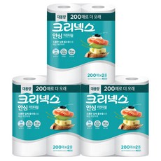 크리넥스 안심 키친타올, 200매, 6개