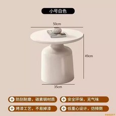 간단한 카페용 탁자 거실 가구 깨끗한 디자인 테이블, 나무 작은-흰색 50x49x35