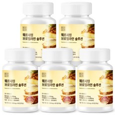 맑은습관 퀘르세틴 브로멜라인 솔루션, 5개, 60정