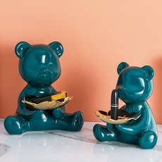 테디베어 곰돌이 트레이 키보관함 L사이즈, 테디베어트레이(대형-그린)