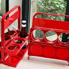 접이식 음료 홀더 캠핑 나들이 야외활동 휴대용 컵받침 커피 차량용 피크닉 수납, 1개, SIS-854 음료수캐리어(접이식)_04.브라운