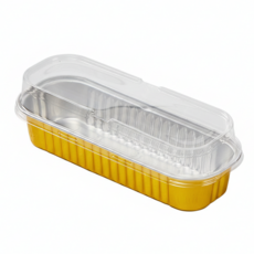 키친코디 알루미늄 직사각 200ml 티라미수 보틀케이크용기 두쫀쿠 3구 케이스, 1세트, 125개