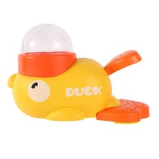 毛皇上 小黃鴨發射漏食器, 1個, 黃色