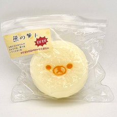 더이안 쿠마 말랑이 곰돌이 바나나 무 두리안 말랑이 스퀴시 파우치 봉만말 꺼만말 힐링템, 1개