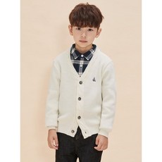 매장정품 빈폴 키즈 BEANPOLE KIDS 울 플레인형 자카드 가디건 카디건 - 아이보리 204484