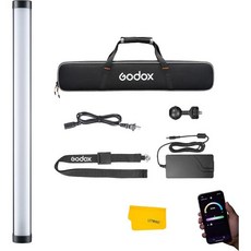 Godox WT60D 수중 LED 튜브 조명 최대 70W CRI 96 TLCl 96 CCT 5600K±300K 13가지 효과 앱 제어 0100 밝기 조절 가능 lP, Godox WT60D 수중 LED 튜브 라이트 최대 7, 1개