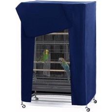 포니 댄스 펫 제품 범용 새장 커버 막 및 통기성 반려동물의 숙면을 위한 소형 파란색 21인치 L x 21W 28시간, 21.0"L x 21.0"W, Blue