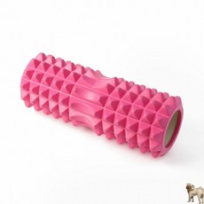 꿀이맘 굿바디 지압 마사지 폼롤러 33cm 핑크 스트레칭폼롤러