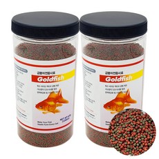 YB 금붕어 전용 사료 1000ml 420g 1L 1리터 와이비 골드피쉬 난주 오란다 먹이 밥, 2개