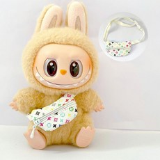 라부부 팝마트 악세사리 1 2 3대 가방 카메라 안경 텀블러 우유병 미니 패션 액세서리, 액세서리만 (인형 없음), 화이트 라비통 가방