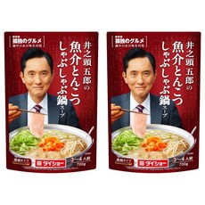 다이쇼 고독한 미식가 이노카시라 고로의 어패류 돈코츠 샤부샤부 전골 수프 농축 타입, 700g, 2개
