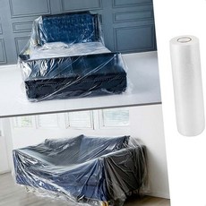 쉬미리 가구 보호 오염방지 비닐 덮개 방수 먼지 청소, 그린 테이프-무