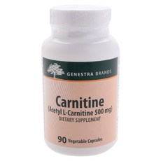 GENESTRA BRANDS 乙酰左旋肉鹼 500 毫克植物膠囊, 90顆, 1罐