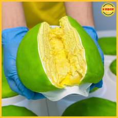 두리안 판다잎 밀크레페 케이크 BANH CREPE SAU RIENG PHU SI LA DUA 380G, 3개